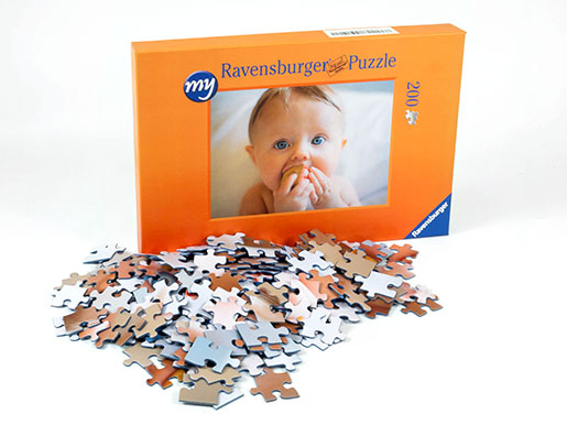 200 pieces photo puzzle box and puzzle pieces